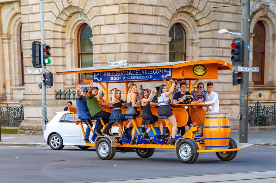 Adelaide: HandleBar Bike Tour with Pub Stops & Dinner Option - Pedaling through Adelaide with your own soundtrack