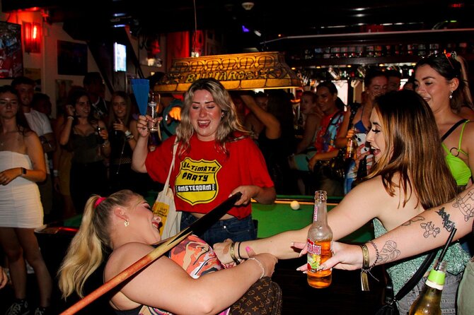 Amsterdam Red Light District Pub Crawl - Red Light Bar and Café De Buurvrouw