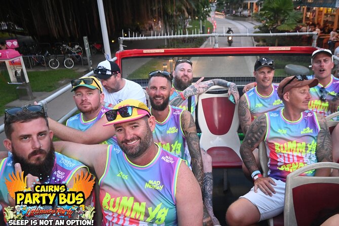 Cairns Party Bus Pub Crawl Night Out Experience - The double-decker bus is part of the attraction