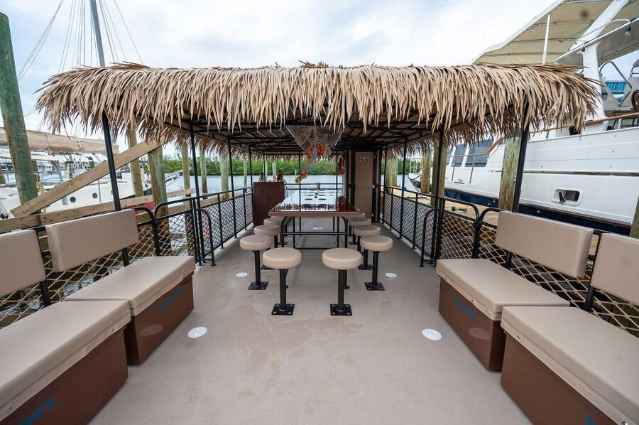 Fort Myers Beach: Adults only BYOB Tiki Pub Sunset Cruise - Planning your evening around the marina