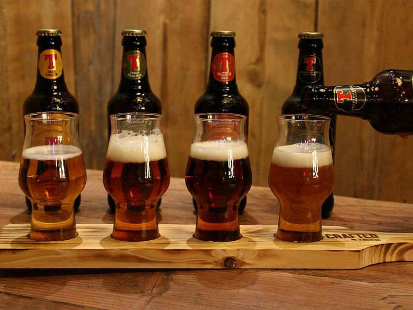 Glasgow: Beer Flight with a Haggis Taster in a Glasgow pub - Four beers from Glasgow’s brewing tradition