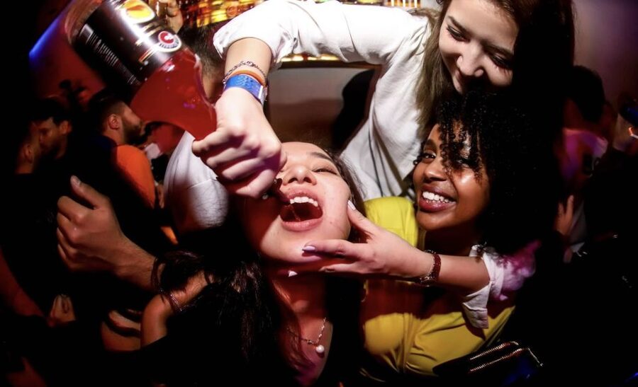Istanbul: Party Pub Crawl with Party Bus - The first bar: games, raki, and quick introductions