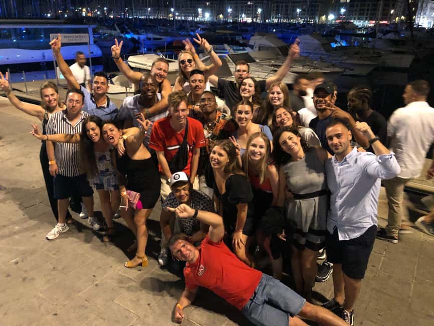 Marseille Pub Crawl: Explore by Night Meet, Mingle & Party - The Old Port Walk Adds Place and Direction