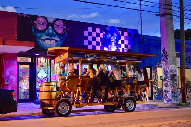 Miami Pedal Pub: Arts District Party Bike Pub Crawl - Wynwood murals give the ride its character