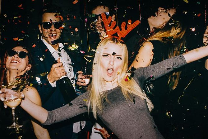 New Year's Eve Pub Crawl in Prague, end at KarLovy Lazne - Fu Club & Lounge adds a welcome shot