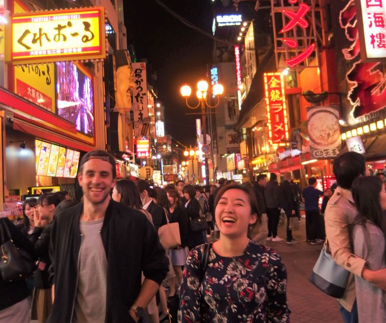 Osaka: Bar-Hopping Night Tour in Namba - First izakaya: kushikatsu, beer, sake, and shochu