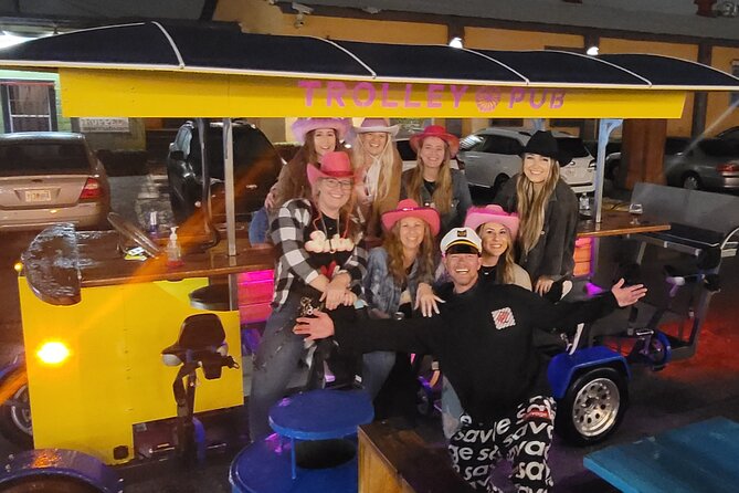 Party Bike through St. Pete with Bar+Mural Stops on Trolley Pub - Stop One: The Dog Bar