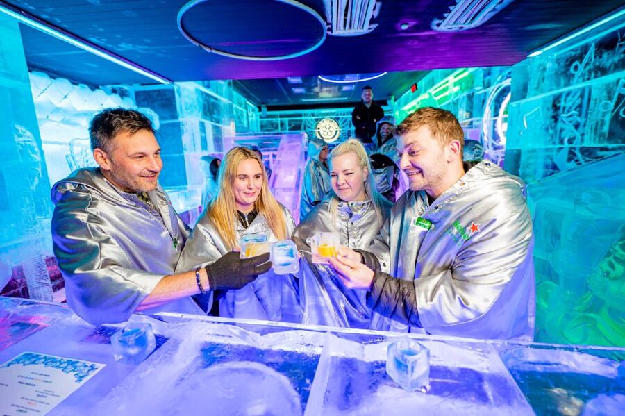 Prague: Entry ticket to Ice Pub Prague with Nightclub Option - The included drink and the ice glass