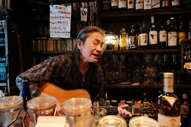 Private Bar Hopping Tour in Shinjuku Golden Gai - First Golden Gai Bar: A Music-Focused Room