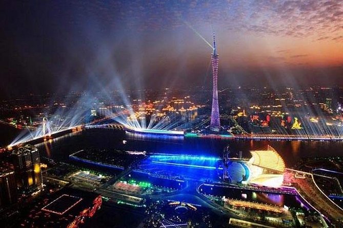 Private Guangzhou Night Tour with Canton Tower and Bar Hopping - Canton Tower at 433 meters after dark
