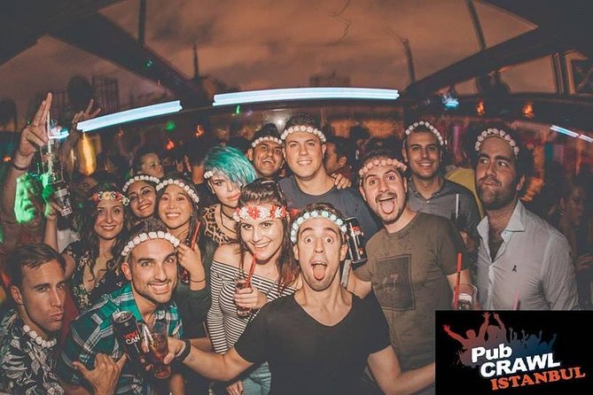 Pub Crawl Istanbul / Rooftop Clubs & Party Bus - Several venues, welcome shots, and changing energy