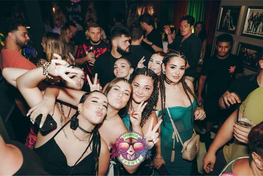 Sarande: Pub Crawl & Boat Party, 6 Shots, 1 Beer Club Entry - Starting the night at Sarandë’s rooftop bar