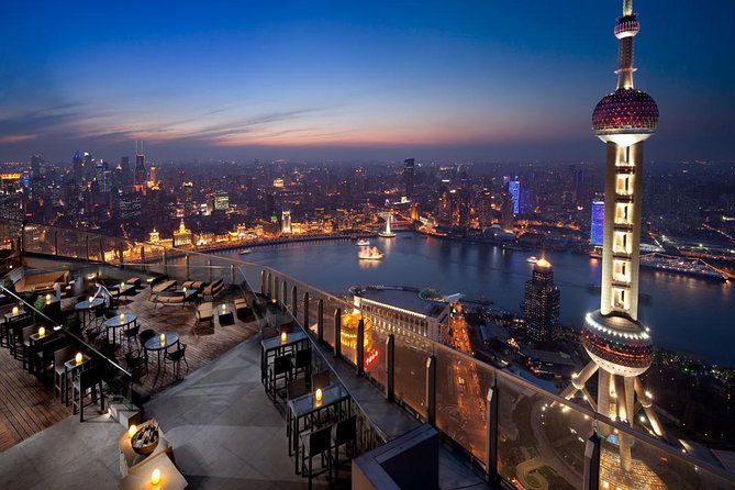 Shanghai Authentic Dinner and Night River Cruise with Rooftop Bar Hopping Option - The Huangpu River after dark