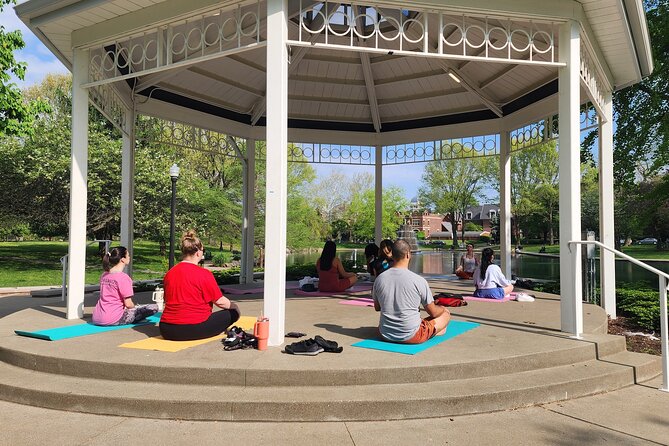 Shared Yoga and Coffee Experience On The Trolley Pub - The mood: part yoga class, part Sunday social outing