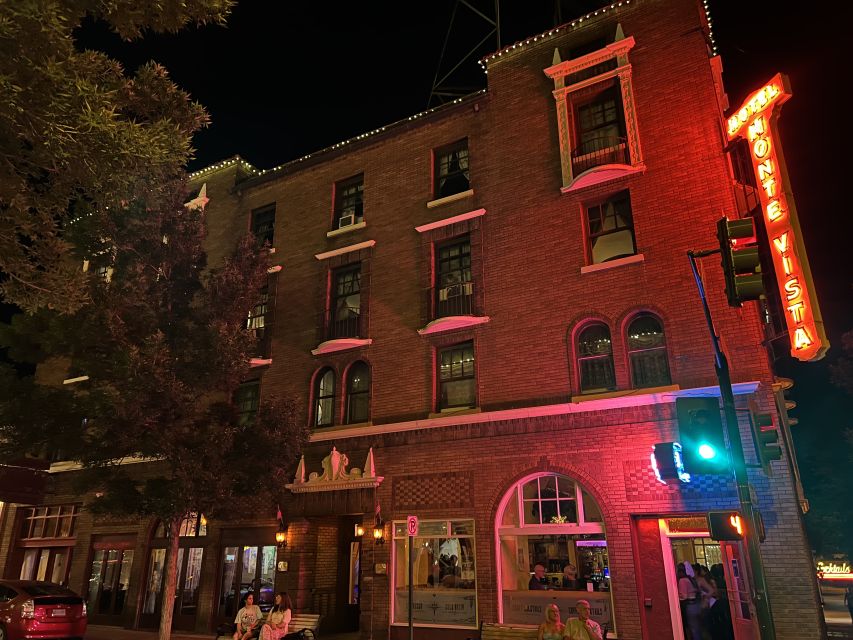 Spirits With The Spirits, Haunted Pub Crawl - The train depot and Hotel Monte Vista