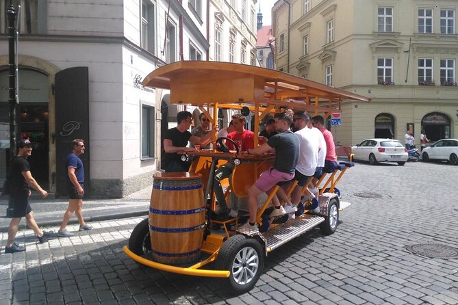 Tbilisi Beerbike Adventure: First Pedal Pub in Tbilisi - Pedaling out from Freedom Square