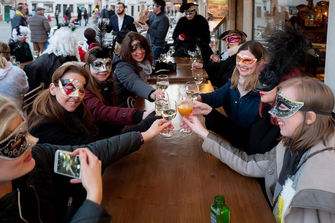 Venice: Venetian Style Carnival Pub Crawl - Stop one: your first ombra and cicchetti